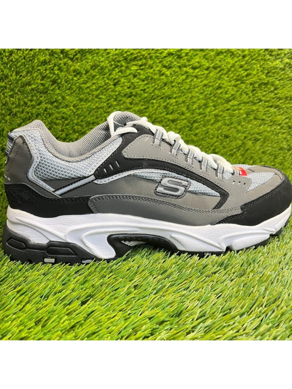 Skechers Stamina Cutback Mens Size 10.5EE Gray Athletic Running Shoes Sneakers